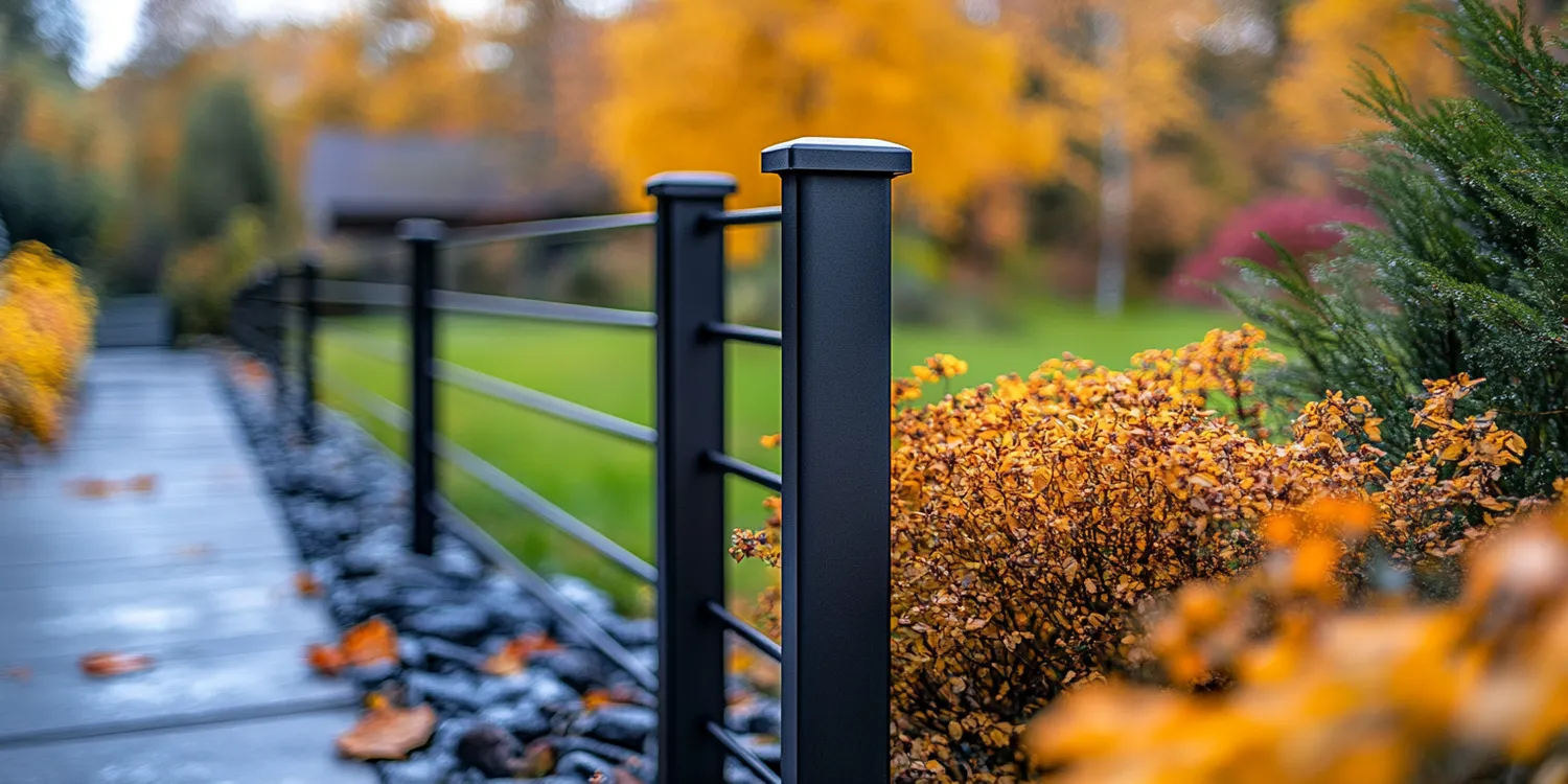 Moderne Zäune aus Polen